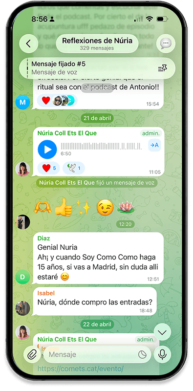 La Tribu de Telegram al mòbil