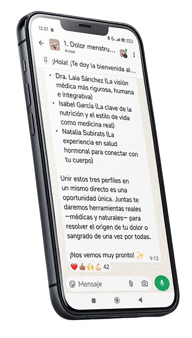 Mensaje de bienvenida en el grupo de Telegram del curso