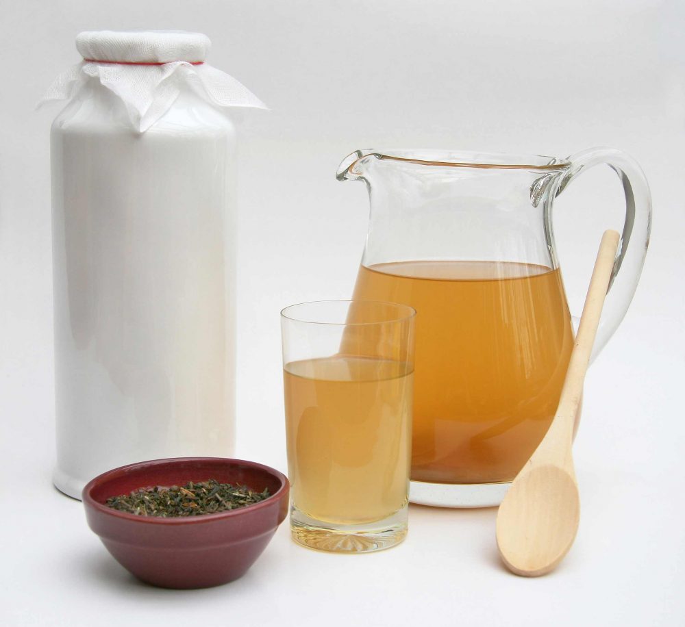 Preparación del té kombutxa, el probiotico de moda