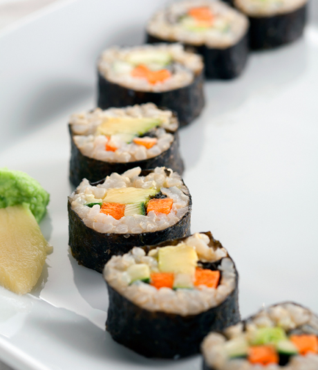 Receta de sushi vegetal por Bernard Benbassat