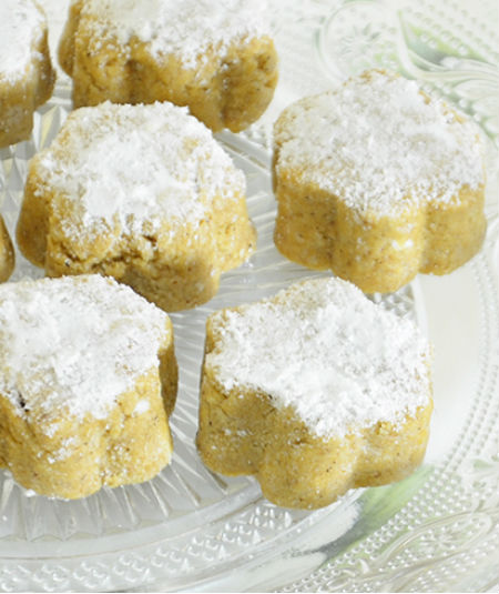 Receta de mantecados de chufa y leche de coco