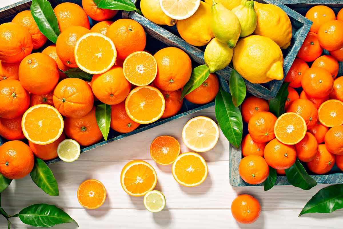 Naranjas, mandarinas y limones