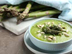 Crema de espárragos verdes