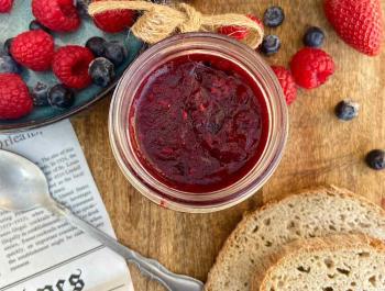 Mermelada de frutos rojos con agar-agar