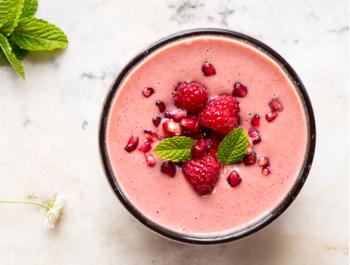 Batido de fresas súper antioxidante