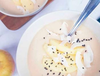 Vichyssoise de manzana y coco